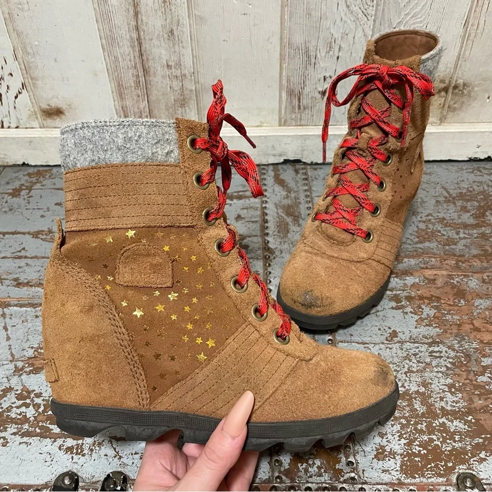 Sorel Youth Lexie Gold Star Wedge